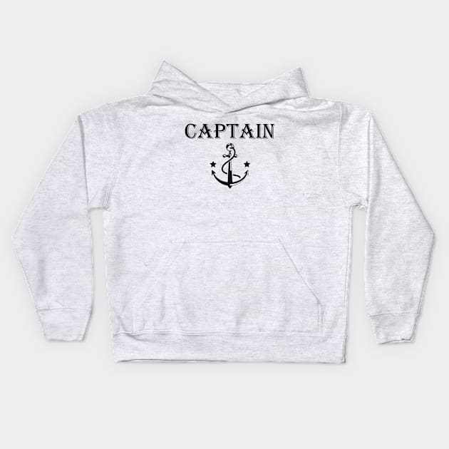 Nautical Captain Kids Hoodie by KC Happy Shop